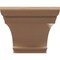 Ekena Millwork 8"W x 16"D x 8"H Wide Hughes Rough Cedar Woodgrain TimberThane Corbel, Primed Tan CORUR08X16X08HUGRCPR - alternate 3